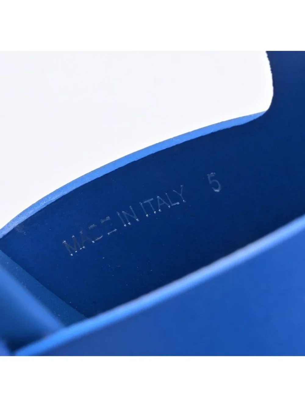 Prada Sandals Monolith Rubber Blue Platform 5